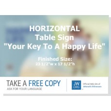 HPRK - "Real Faith - Your Key To A Happy Life" - Table